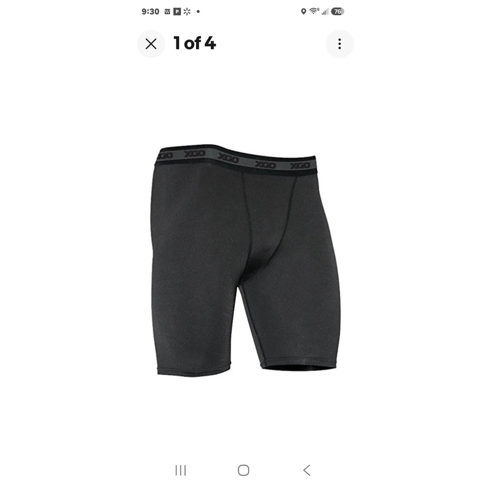 XGO Mid-Layer Acclimate Dry Polyester / Spandex Fabric Compression Shorts Medium